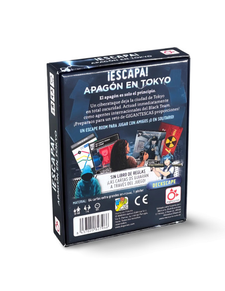 ¡Escapa! Apagón en Tokyo  - ¡¡ESCAPE ROOM EN CASA!!
Apagón en Tokyo es un juego Escape Room para grupos y también para jugar en 