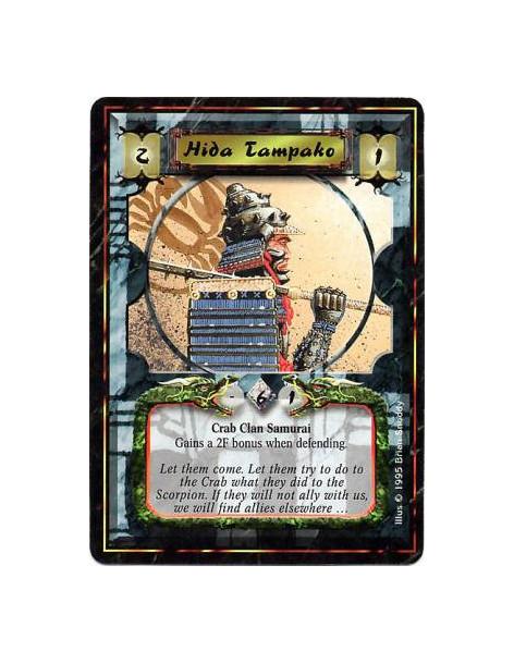 Hida Tampako  - Crab Clan • SamuraiTampako has +2F while defending.
