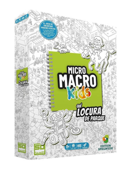 Micro Macro Kids. Qué Locura De Parque  - Micro Macro Kids: Locura de Parque es un juego de mesa para niños con el que disfrutar