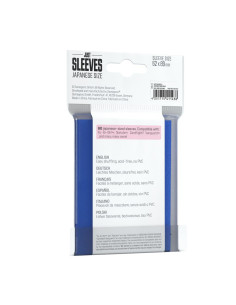Fundas Azules Just Sleeves Japanese size (62x89) (60)  - Fundas del tamaño Small / estandar japonés para juegos como Yu-Gi-Oh!,  2