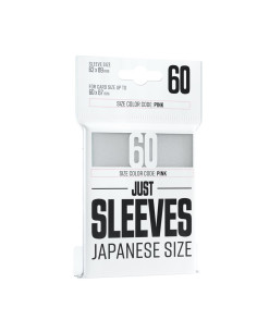 Fundas Blancos Just Sleeves Japanese size (62x89) (60)  - Fundas del tamaño Small / estandar japonés para juegos como Yu-Gi-Oh!,
