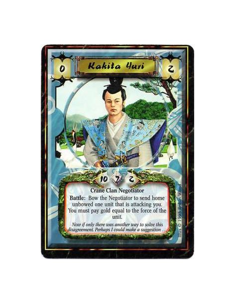 Kakita Yuri  - Crane Clan • NegotiatorBattle: Any number of times per turn, if you are the Defender, target an attacking unit, b