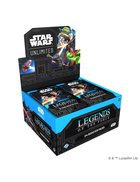 Star Wars Unlimited - Leyendas de la Fuerza: Caja de Sobres (24) Inglés  - 