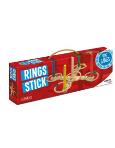 Rings Stick  - Lanza las anillas y atrapa los palos de mayor puntuación para ser el ganador. El juego está fabricado en madera d