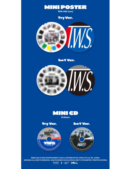 TWS - [TRY WITH US] 3rd Mini Album  - TWS - [TRY WITH US] 3rd Mini Album2 Versiones: Try (Azúl) y boY (Arcoiris)Contenido:

1 Mi