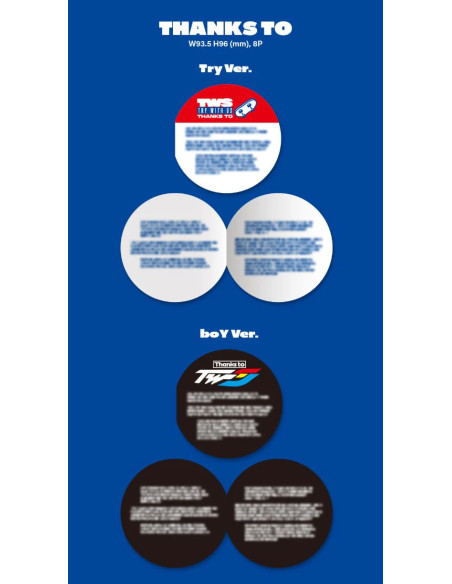 TWS - [TRY WITH US] 3rd Mini Album  - TWS - [TRY WITH US] 3rd Mini Album2 Versiones: Try (Azúl) y boY (Arcoiris)Contenido:

1 Mi