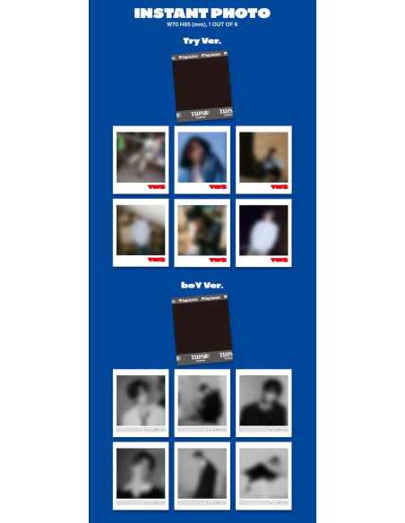 TWS - [TRY WITH US] 3rd Mini Album  - TWS - [TRY WITH US] 3rd Mini Album2 Versiones: Try (Azúl) y boY (Arcoiris)Contenido:

1 Mi