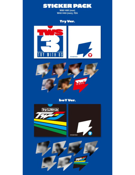 TWS - [TRY WITH US] 3rd Mini Album  - TWS - [TRY WITH US] 3rd Mini Album2 Versiones: Try (Azúl) y boY (Arcoiris)Contenido:

1 Mi