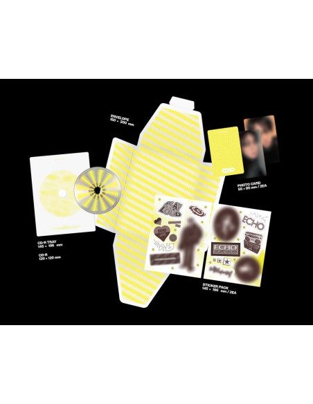 copy of BTS - Jin - Happy (Solo Album)  - 
- PHOTO BOOK : W220 X H280 X T8 (mm) / 88p- CD ENVELOPE : W150 X H130 (mm)- CD-R : W1