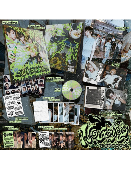BOYNEXTDOOR - No Genre (4th EP)  - BOYNEXTDOOR - No Genre (4th EP)Variaciones: No Matter (Morado), No Route (Rojo) y No Limit (V
