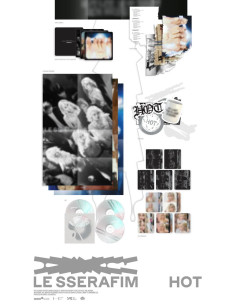 copy of LE SSERAFIM - CRAZY (4TH Mini Album)  - LE SSERAFIM - CRAZY (4TH Mini Album)
Variaciones: A (negro); B (azul); C (blanco 2