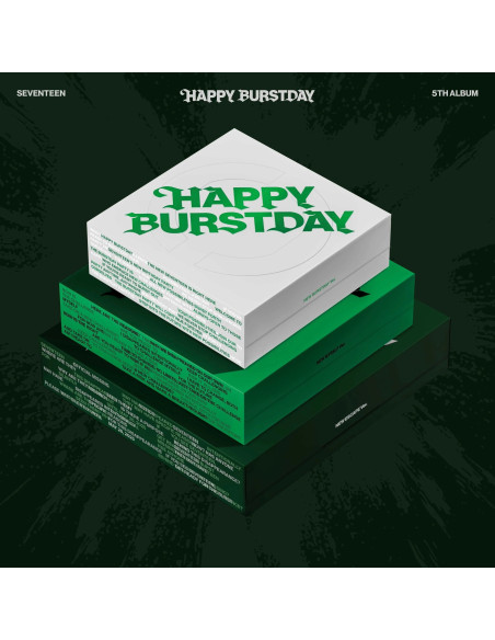 SEVENTEEN - HAPPY BURSTDAY (5th Album)  - 
SEVENTEEN - HAPPY BURSTDAY (5th Album)3 Versiones: NEW ESCAPE (Verde Oscuro), NEW MYS