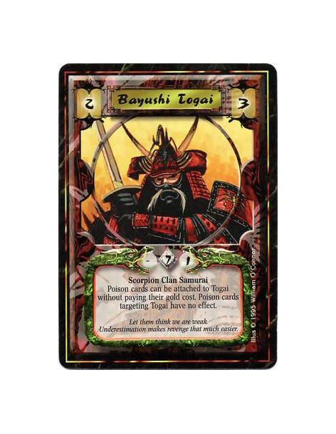 Bayushi Togai  - Scorpion Clan • SamuraiAttaches cards with "Poison" in their titles, or as part of any of their keywords, ignor