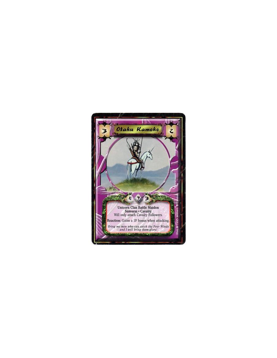 Otaku Kamoko  - Unicorn Clan • Battle Maiden • Samurai • CavalryWill not attach non-Cavalry Followers.Kamoko has +1F while attac