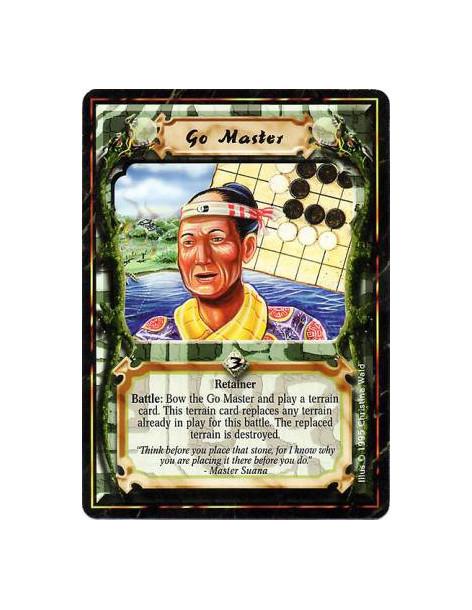 Go Master  - RetainerBattle: Any number of times per turn, bow this card: Put a Terrain into play from your hand. If it entered 