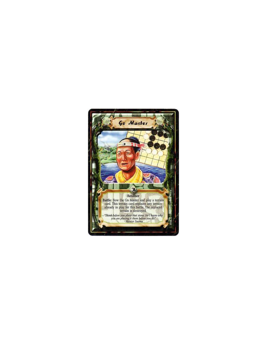 Go Master  - RetainerBattle: Any number of times per turn, bow this card: Put a Terrain into play from your hand. If it entered 