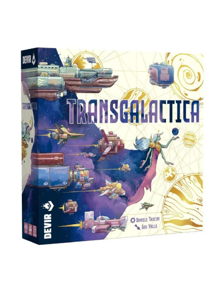 Transgalactica  - Transgalactica es un juego de mesa de colocación de trabajadores y gestión de marcadores con un alto nivel de 