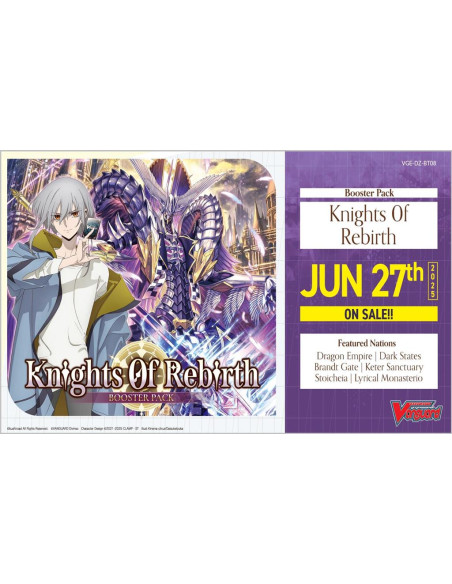 Knights of Rebirth DZ-BT08: Caja de Sobres (24)  - 