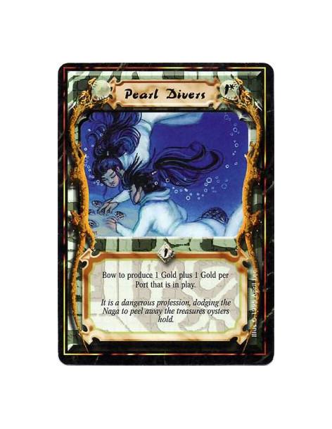Pearl Divers  - Pearl • RetainerBow this card: Produce 1 Gold, plus 1 additional Gold for each Port in play.