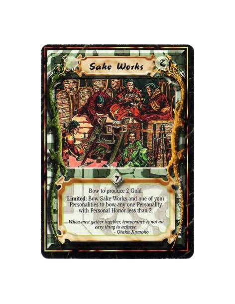 Sake Works  - Bow this card: Produce 2 Gold.  Limited: Any number of times per turn, bow this card and your performing Personali