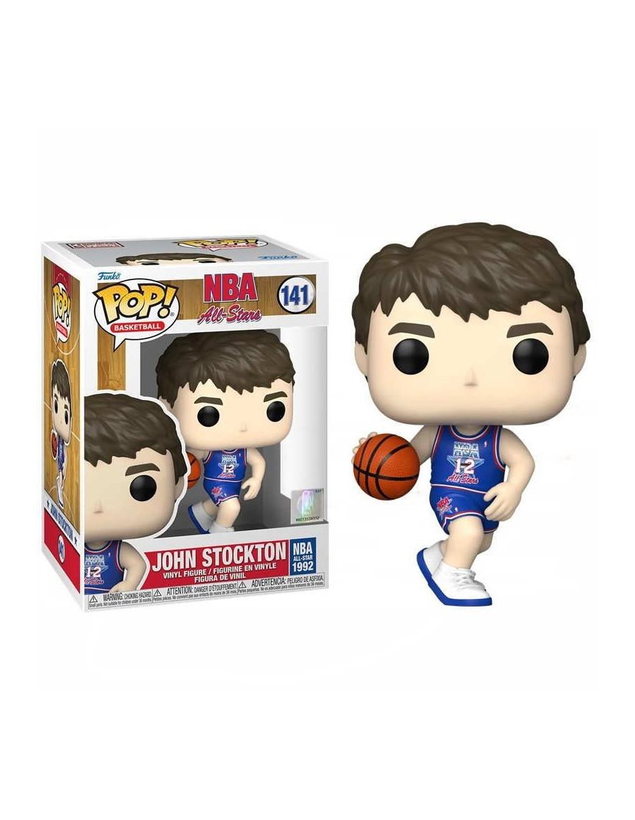 Funko Pop. John Stockton. NBA All-Stars (Caja Dañada)  - Funko Pop de John Stockton de la colección NBA All-Stars
