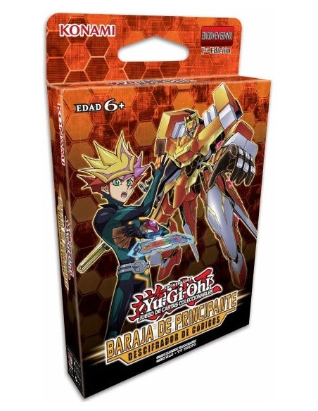 Codebreaker Starter Deck (Spanish)  - 

Deck Size: 45 cards total


2 Ultra Rares


3 Super Rares


40 Commons




Cover Card: T