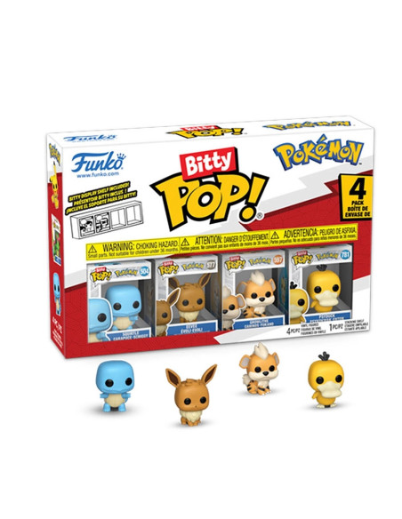 Funko Bitty Pop! Pack 4 Figuras Pokemon Series 4  - Funko Bitty Pop! Pack 4 Figuras Pokemon Series 4 2cm