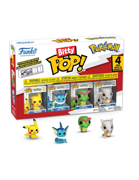 Funko Bitty Pop! Pack 4 Figuras Pokemon Series 1  - 