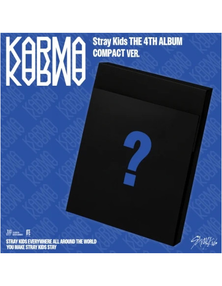 STRAY KIDS - [KARMA] 4th Album COMPACT  - STRAY KIDS - [KARMA] 4th Album COMPACT
Contents (per version):

1 CD
1 Trading Card Se