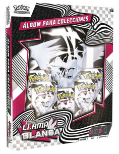 Escarlata y Púrpura 10.5: Llama Blanca Reshiram Álbum para Colecciones  - Contenido:

5 sobres de la expansión
1 álbum exclusivo