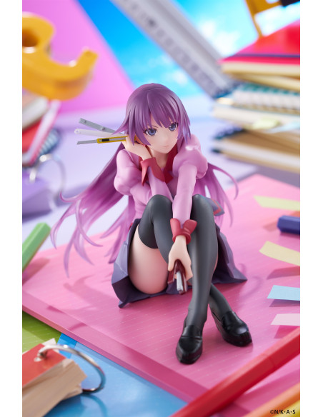 Figura Hitagi Senjougahara - Monogatari Desktop Cute 13cm  - 1Figura Hitagi Senjougahara - Monogatari Desktop Cute aproximada 13