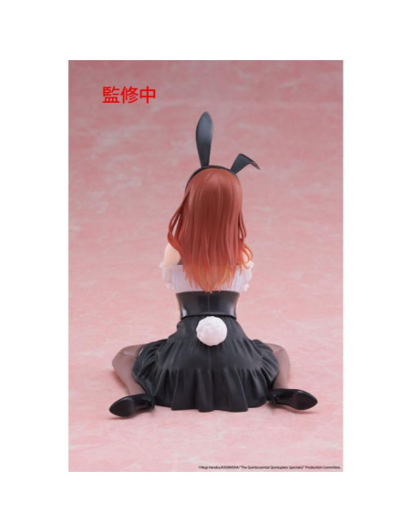 Figura Miku Nakano Bunny ver. Desktop Cute 13cm  - Figura Hitagi Senjougahara - Monogatari Desktop Cute aproximada 13cm