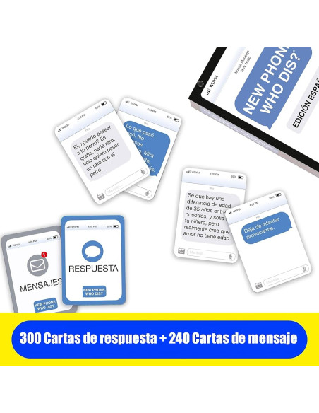 WHAT DO YOU MEME? NEW PHONE WHO DIS. VERSION ESPAÑOLA  - El juego de mensajería 100% offline! Compite para crear el hilo de conv