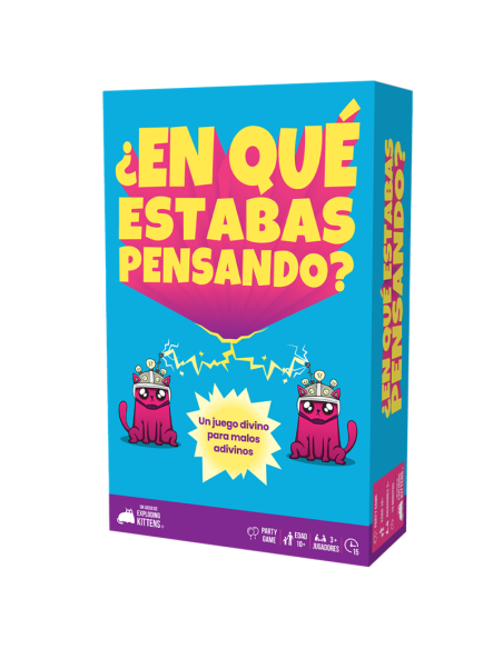 ¿En qué estabas pensando?. Juego de Mesa (Español)  - Un juego divino para malos adivinos

Una persona será la que adivine, mien