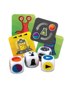 Panic Lab  - Panic Lab es un fantástico desafío “quema-neuronas” que encantará a tus clientes. Se lanzan los dados para indicar  2