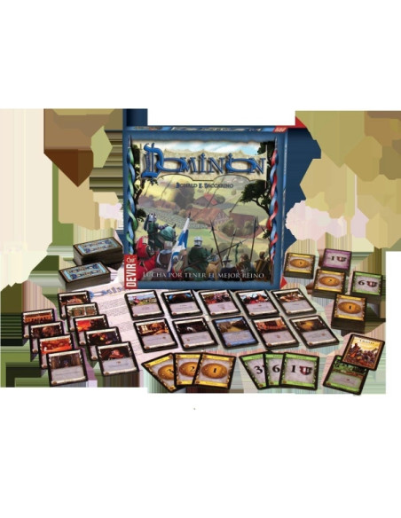 Dominion. Segunda Edición  - Dominion es un juego de cartas en el cual construyes tu propio mazo y creas tu propio reino. Reclut