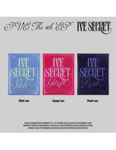 IVE - [IVE SECRET] 4th Mini Album  - IVE - [IVE SECRET] 4th Mini Album 
3 Versiones: Shh! (Azúl claro), Gasp! (Rosa) y Psst! (Az