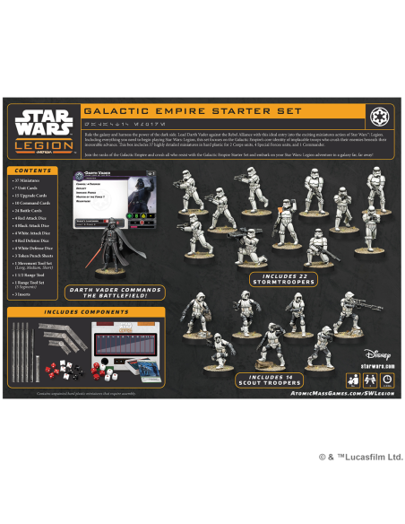 RESERVA Star Wars LEGIÓN: Galactic Empire Starter Set + Figura PROMO  - 