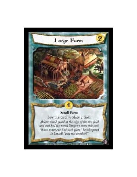 Large Farm (Spanish)  - Small Farm. Bow this card: Produce 2 Gold