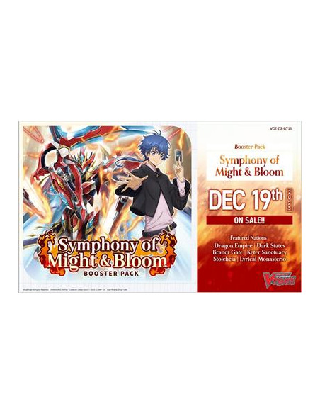 PREORDER Symphony of Might & Bloom DZ-BT11: Booster Box (16)  - This item is a PREORDER. It will be shipped on the release date:
