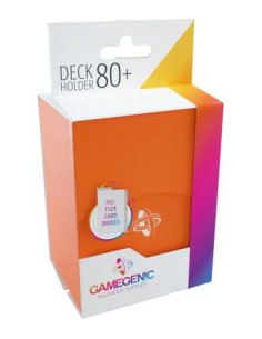 Deck Holder 80+ Orange/Naranja . Gamegenic  - Deck Holder 80+ Orange/Naranja . Gamegenic