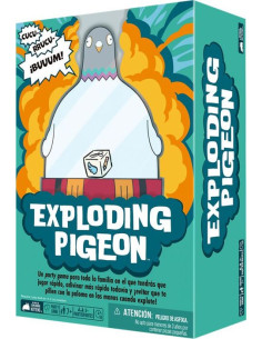 Exploding Pidgeon. Juego de Mesa  - CUCU-RRUCU-¡BUUUM! Un party game para toda la familia en el que tendrás que jugar rápido, ad