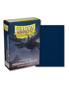 Dragon Shield Japanese Size Sleeves (59x86mm) - Midnight Blue Matte (60)  - Dragon Shield Japanese Size Sleeves (59x86mm) - Midn