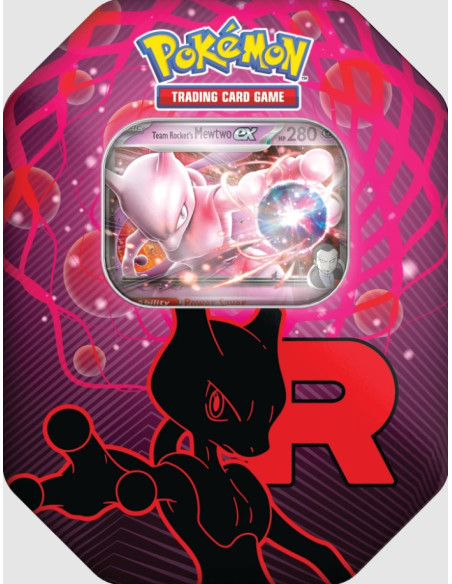 Lata Team Rocket. Mewtwo Ex (Español)  - 