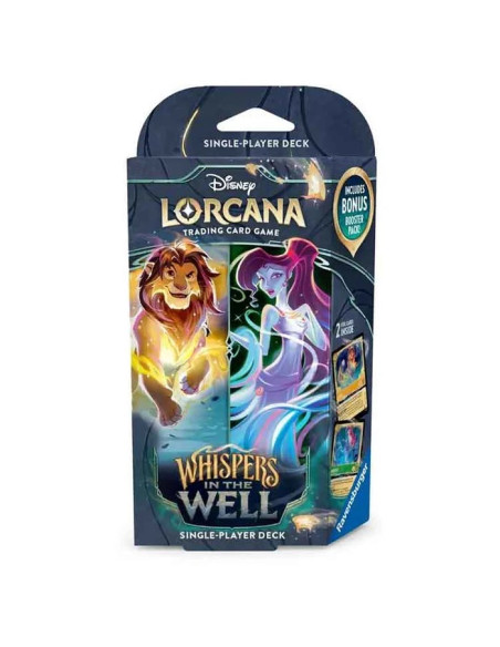 Lorcana. Whispers in the Well: Simba / Megara Starter Deck (Inglés)  - 
