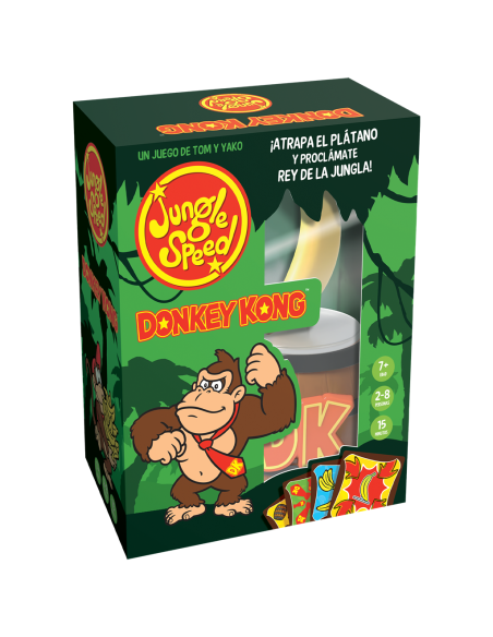 Jungle Speed Donkey Kong  - ¿QUIÉN SERÁ MÁS RÁPIDO CON LOS PLÁTANOS?

EN ESTE JUEGO DE OBSERVACIÓN Y RAPIDEZ, EN CUANTO DETECTES