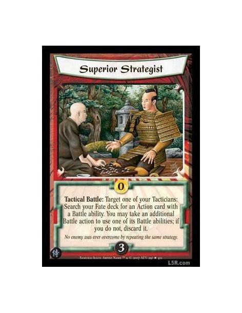 copy of Superior Strategist  - Tactical Battle: Target one of your Tacticians: Search your Fate deck for an Action card with a B