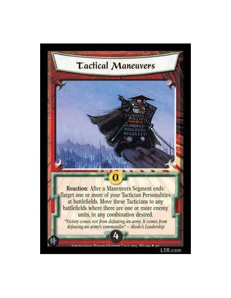 copy of Tactical Maneuvers FOIL  - Reaction: After a Maneuvers Segment ends: Target one or more of your Tactician Personalities 