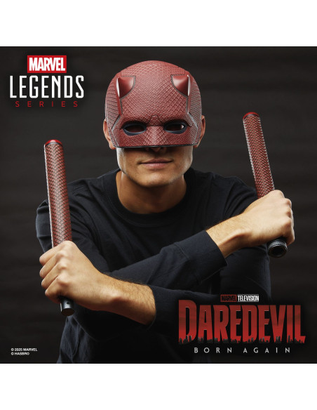 RESERVA Daredevil - Máscara y Bastón Premium. Replica 1:1. Daredevil: Born Again. Marvel Legends Series  - Este producto es una 