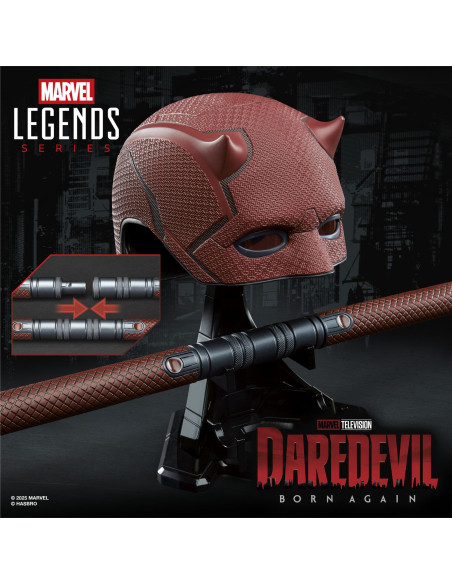 RESERVA Daredevil - Máscara y Bastón Premium. Replica 1:1. Daredevil: Born Again. Marvel Legends Series  - Este producto es una 